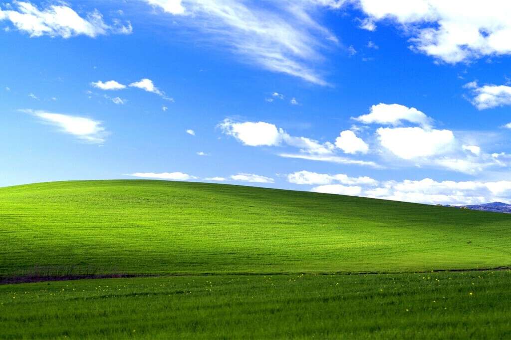 Así se ve actualmente el icónico paisaje de colinas de Windows XP: hoy solo queda su recuerdo  