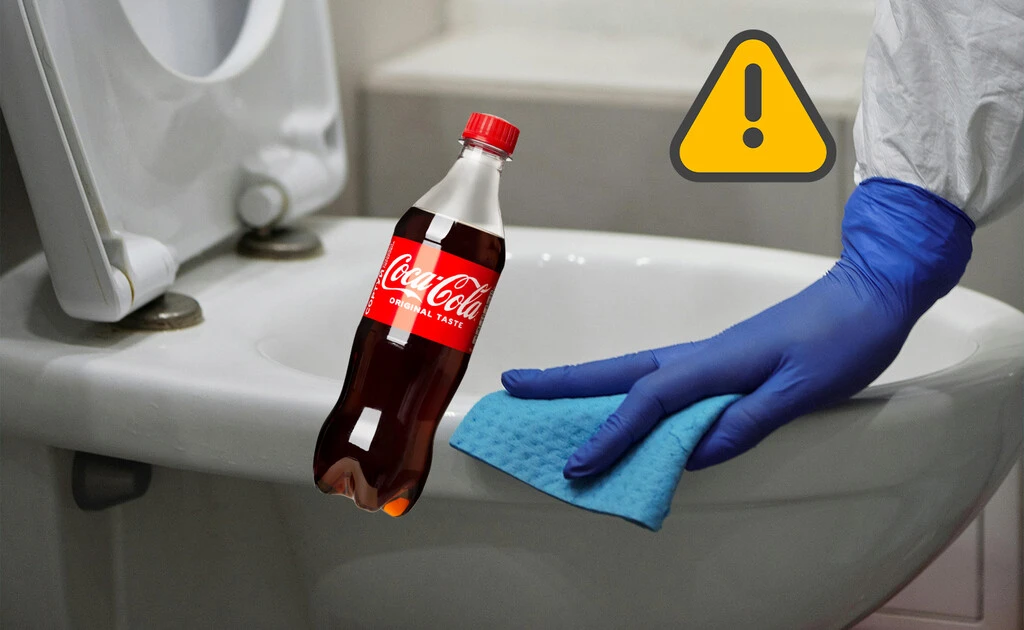 Muchos piensan que limpiar el inodoro con una Coca-Cola está bien, pero la ciencia tiene otros datos 