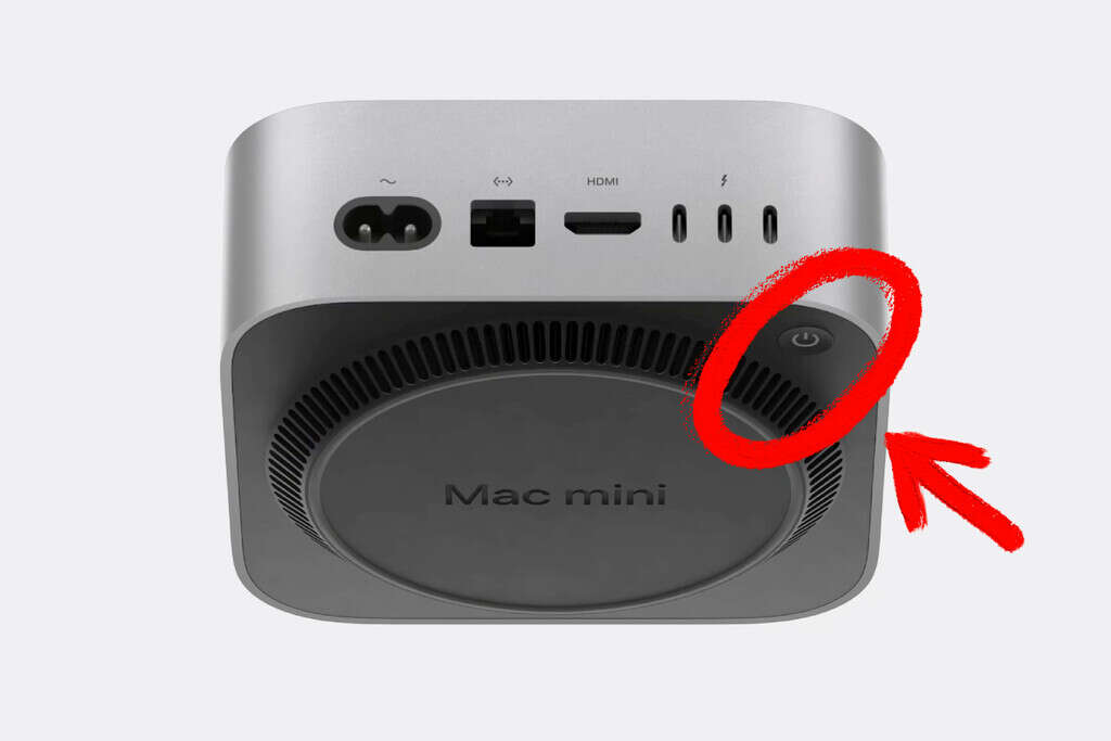 La Mac mini con M4 es más pequeña que nunca, pero tiene un detalle: la posición de su botón de encendido 