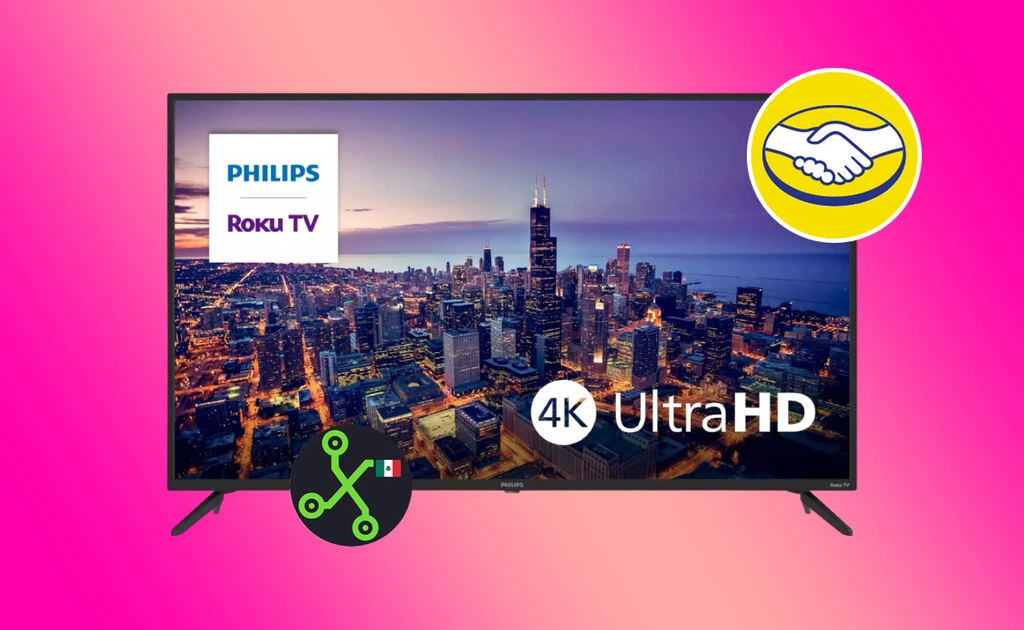 Mercado Libre cimbra el mercado al ofertar esta Smart TV Philips 4K de 50 pulgadas y con Roku TV en poco más de 4,800 pesos  