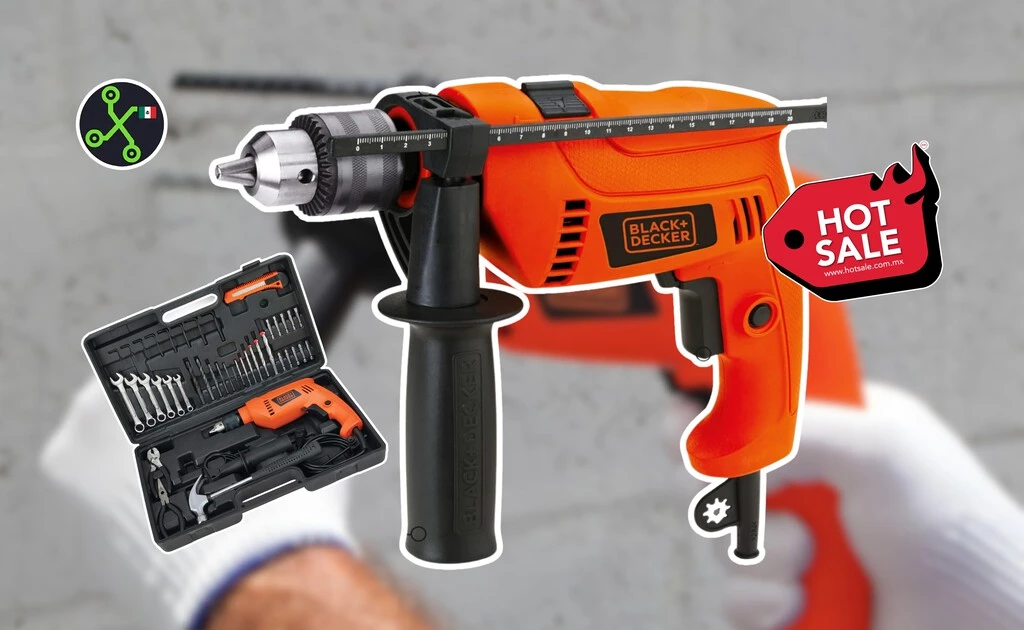 Amazon rebaja este rotomartillo BLACK+DECKER a sólo 1,108 pesos por Hot Sale 2026: incluye 40 herramientas y estuche 