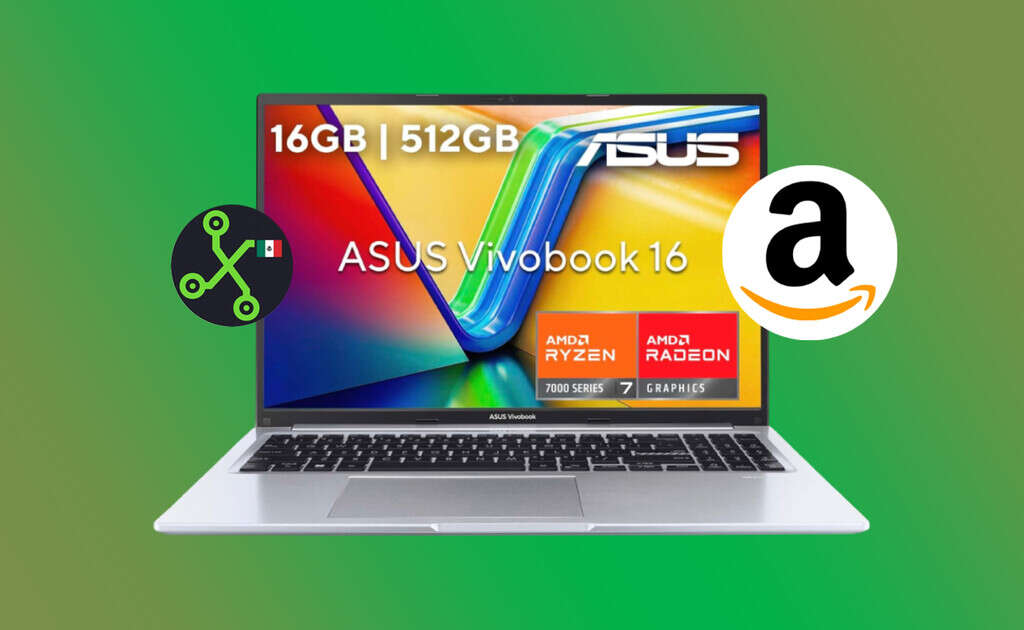 Ni su resistencia de grado militar ni la potencia de su RAM de 12 GB impiden que esta laptop ASUS cueste menos de 1,000 pesos al mes