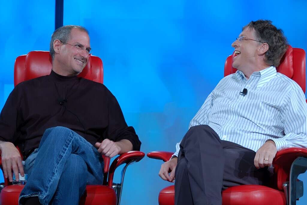 Steve Jobs dijo a Bill Gates que Apple no criticaba a Windows. En realidad Jobs llevaba años (y siguió) haciéndolo abiertamente