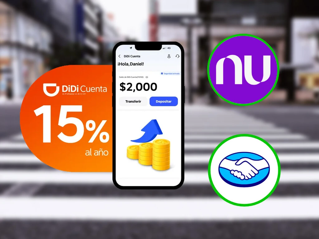 DiDi también quiere competir contra Nu y Mercado Pago en México: ofrecerá 15% de rendimiento en su nueva cuenta