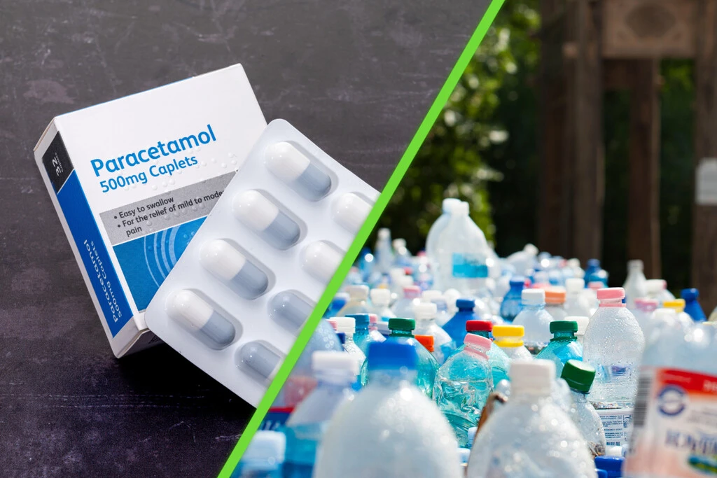 Transforman botellas de plástico en paracetamol y la biotecnología es la gran protagonista 