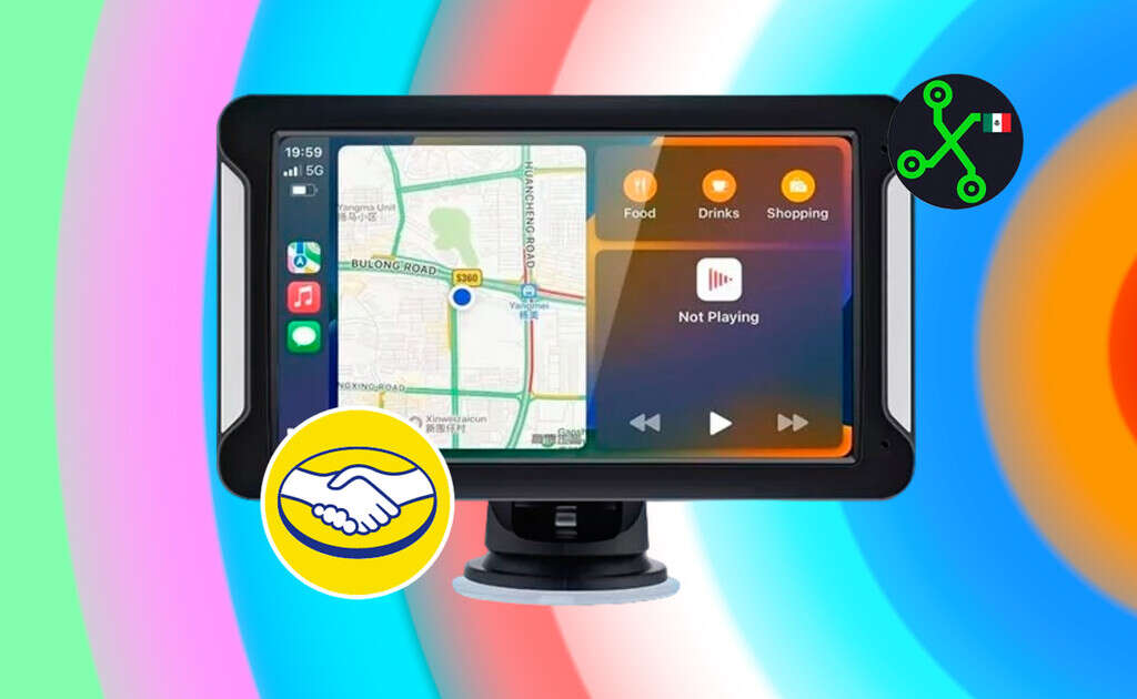 Esta pantalla con Android Auto y Apple CarPlay inalámbrico tiene un precio de infarto por 681 pesos en Mercado Libre 