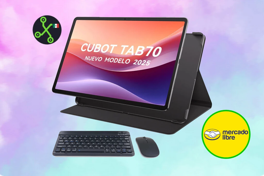 Este combo lo tiene todo: una tablet Cubot Tab 70 de 16 GB de RAM con mouse y teclado inalámbrico gratis por menos de 2,399 pesos