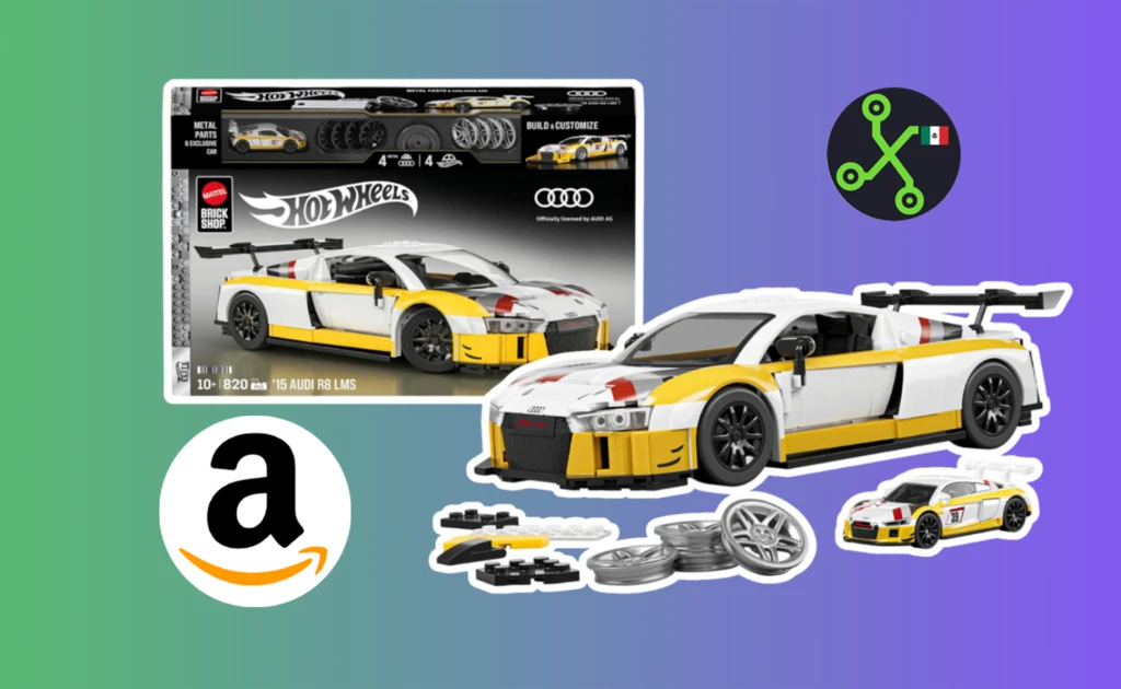 Mattel tiene sus propios modelos armables para amantes de autos y ya puedes apartar gratis este Audi de 820 piezas en Amazon 