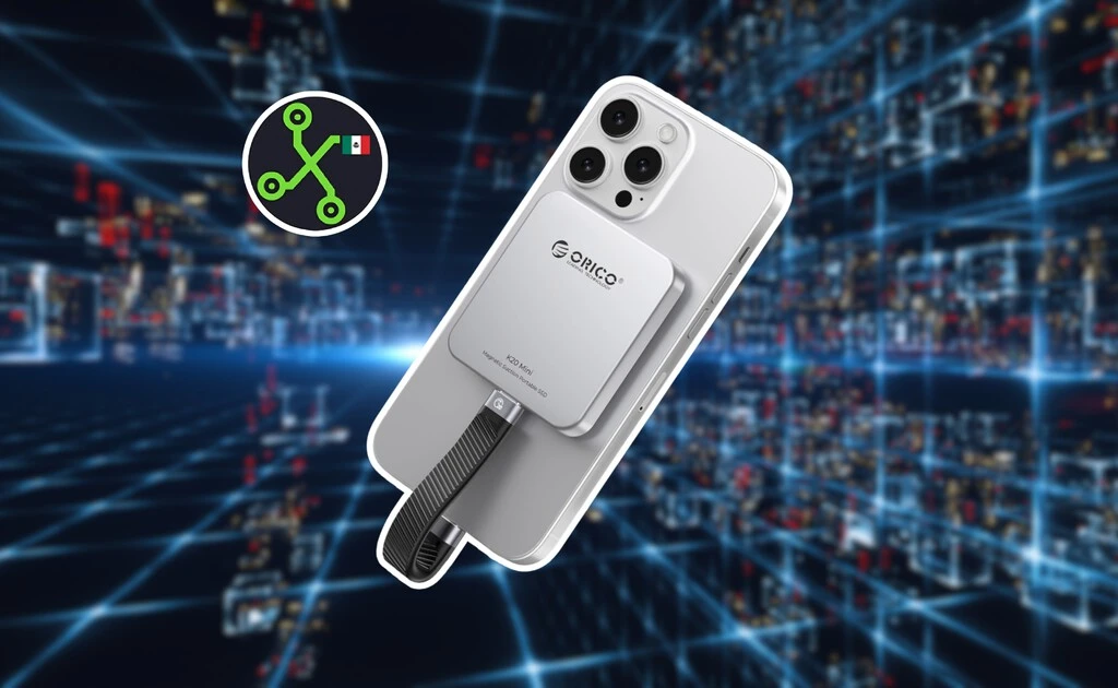 Este SSD externo de 1 TB se fija por MagSafe a tu iPhone y es la forma más práctica de ampliar su memoria: apenas cuesta 1,169 pesos 