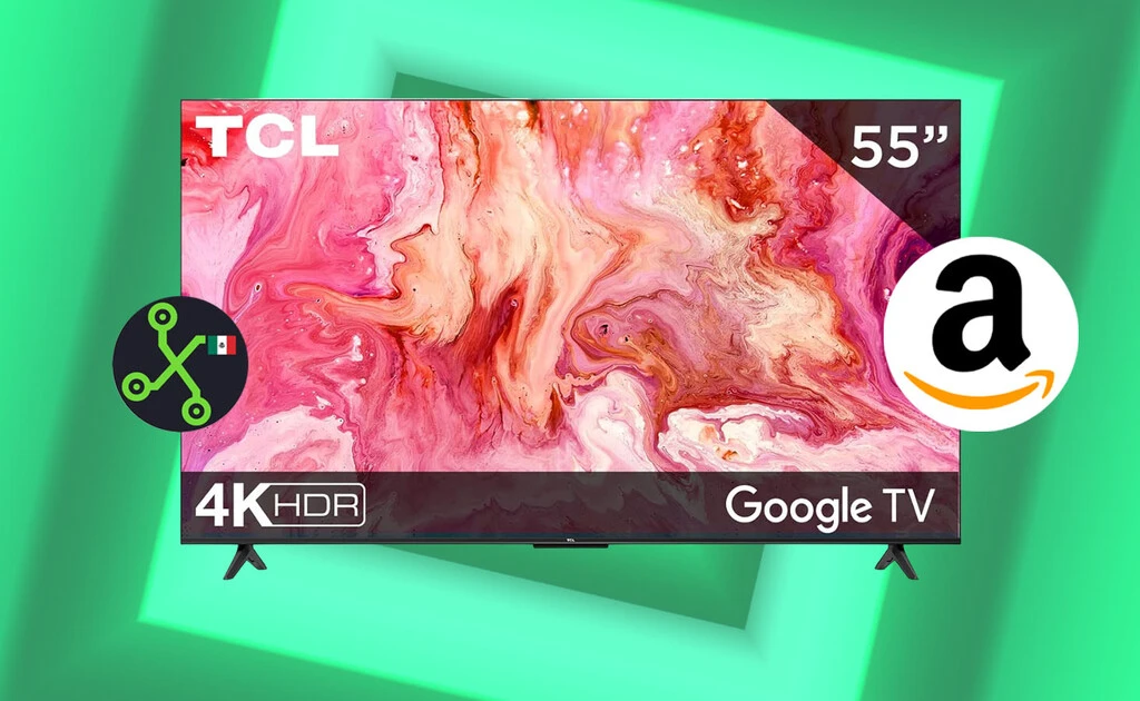 Por solo 5,999 pesos en Amazon puedes llevarte esta smart TV de TCL: 55 pulgadas, 4K HDR y Google TV para disfrutar al máximo  