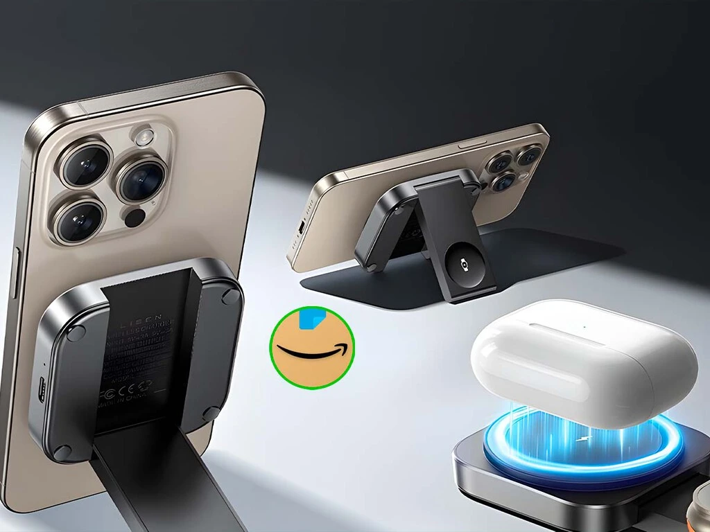Este mini cargador tiene MagSafe, sirve como base y pasa de 650 a menos de 500 pesos en Amazon  