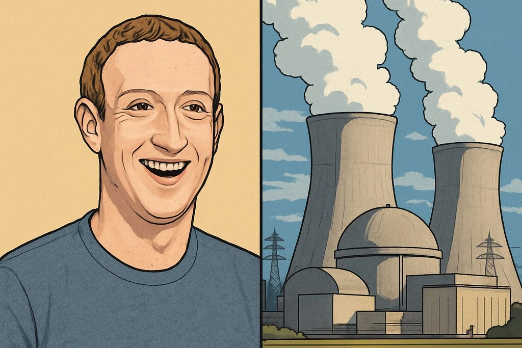 Una central nuclear tenía los días contados en EEUU. Mark Zuckerberg la va a salvar quedándosela 20 años