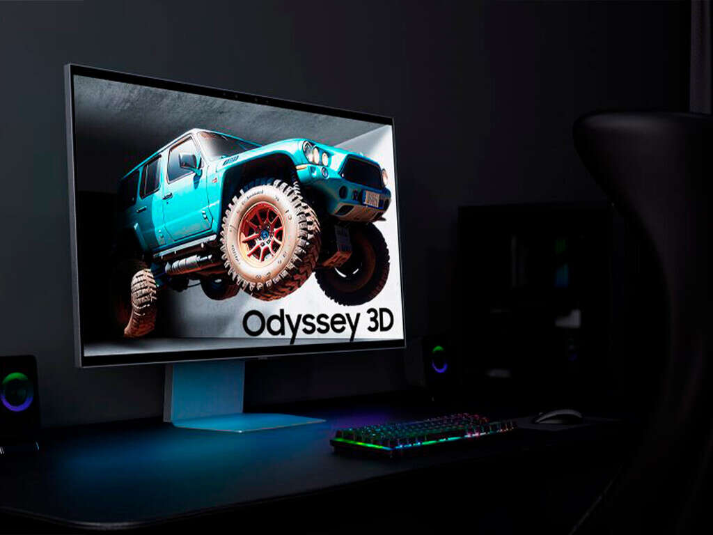 Samsung Odyssey 3D: el monitor que rastrea el movimiento de nuestros ojos para jugar en 3D sin la necesidad de lentes 