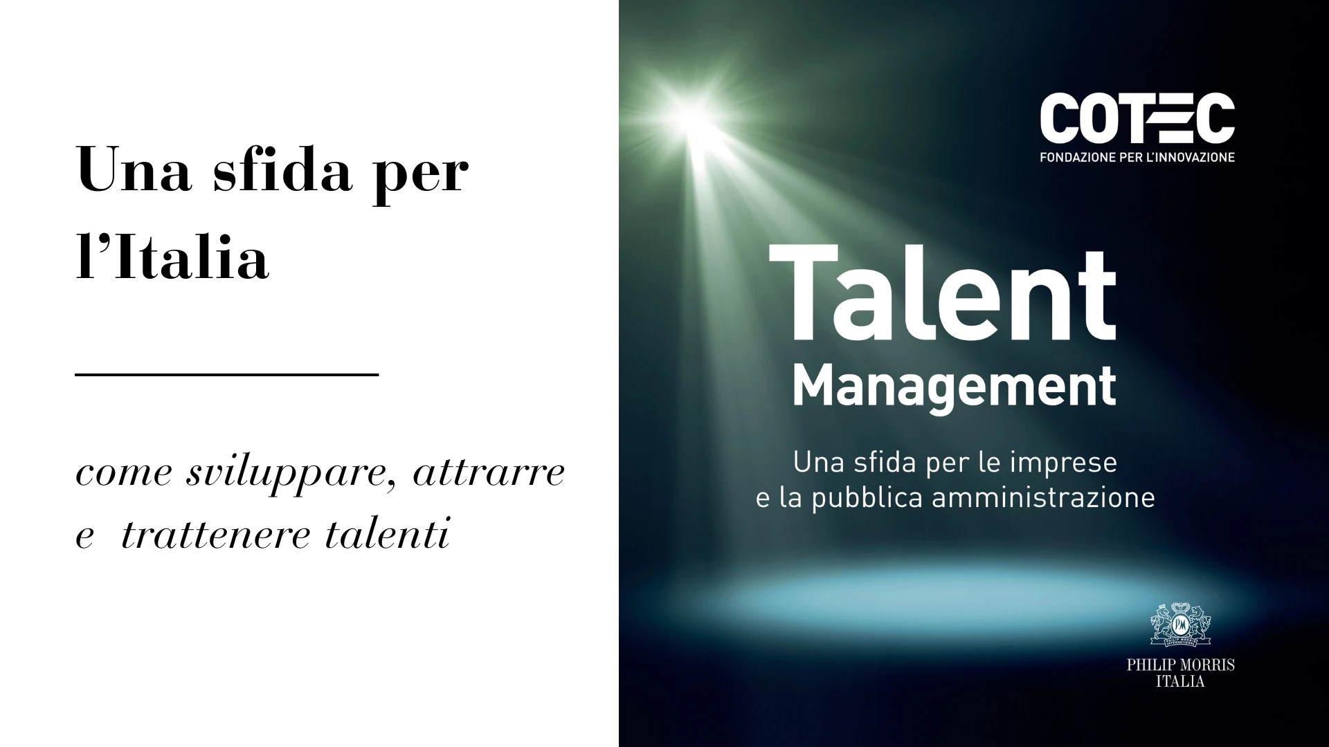 Sviluppare e valorizzare il talento nell'economia della conoscenza