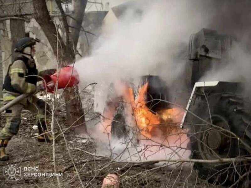 Окупанти двічі за день атакували рятувальників у Херсоні й області