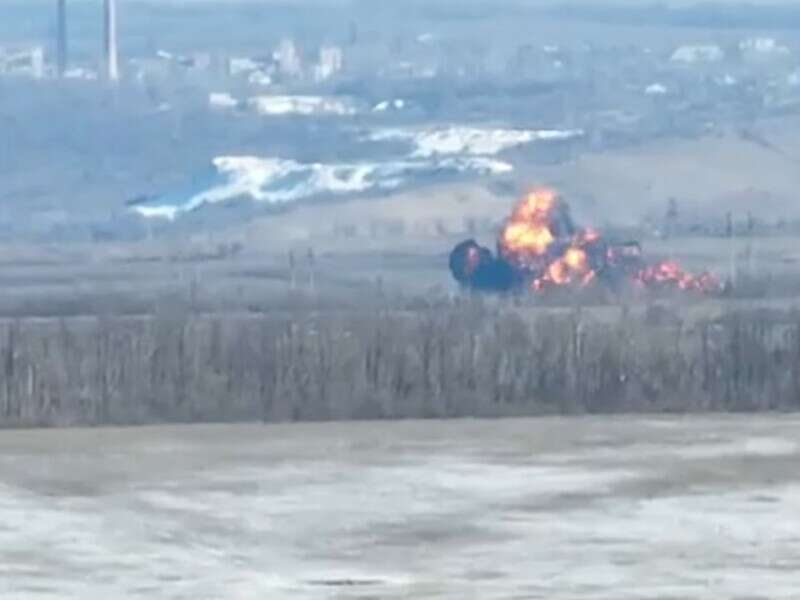 ЗСУ показали, як збили російський Су-25. Ймовірно, також пошкоджено гелікоптер