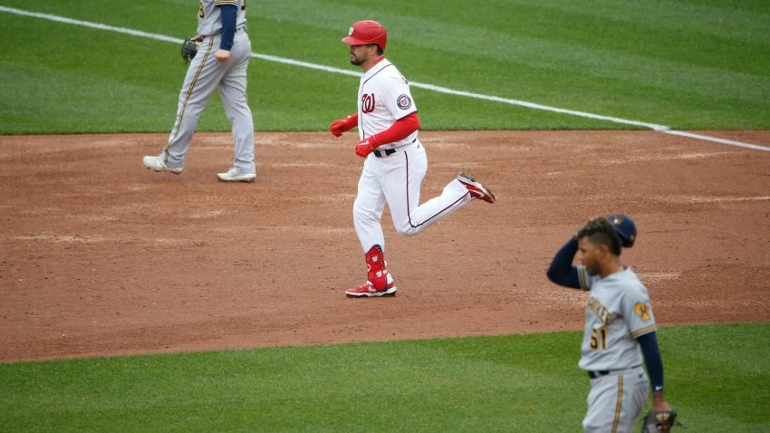 Nationals Mark Kyle Schwarber's Third Deck Homer With a Red Seat