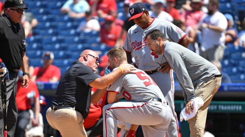 Nationals' Austin Voth Posts Update From Hospital After Pitch Broke His Nose