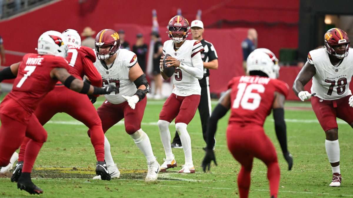 Rookie QB Daniels stars again in desert return, Commanders beat Cardinals 42-14 for 3rd straight