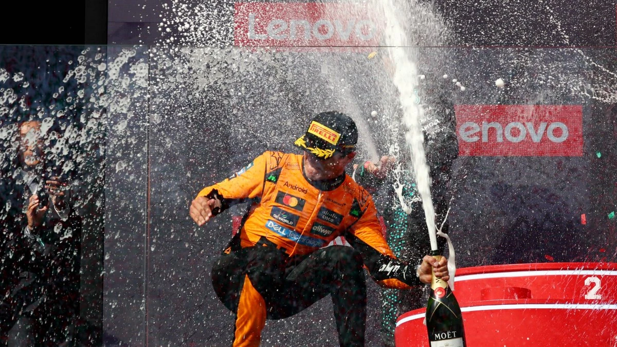 Lando Norris holds off Oscar Piastri to win Hungarian Grand Prix in close finish