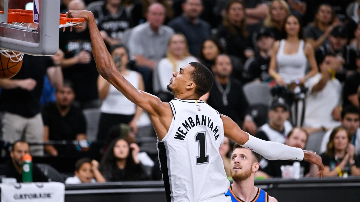 Wembanyama scores 33 and Spurs trounce Thunder 103-82 to even the NBA West final