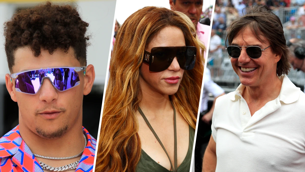 Patrick Mahomes, Shakira and Tom Cruise are just some of the celebrities who follow F1
