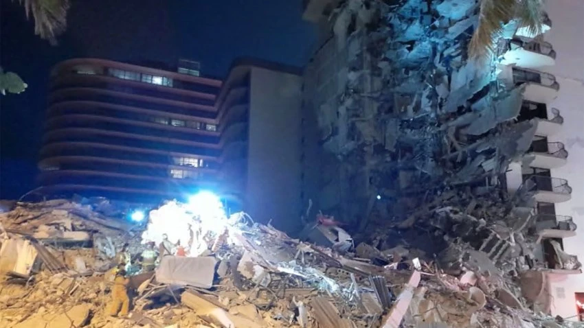 Massive Search and Rescue Effort After Partial Florida Condo Building Collapse