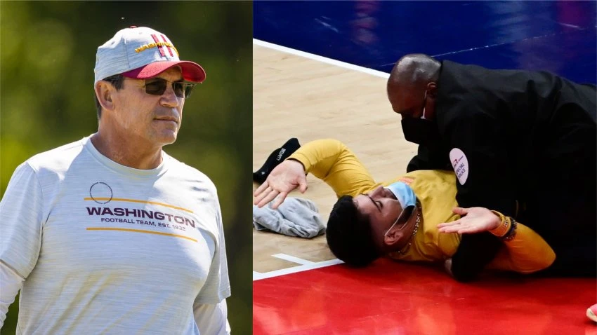 Ron Rivera Says Wizards' Security Guard Made ‘Heck of a Tackle' on Fan