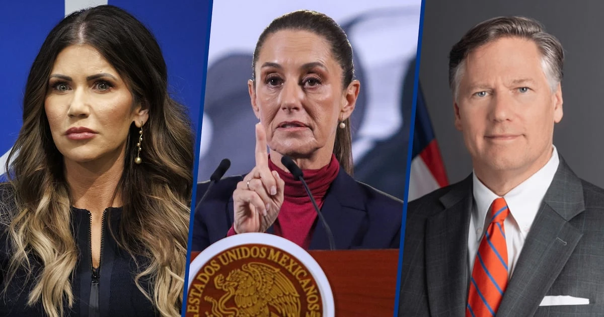 ¿Habrá ‘jalón de orejas’? Sheinbaum y Christopher Landau hablarán de acusación de Kristi Noem