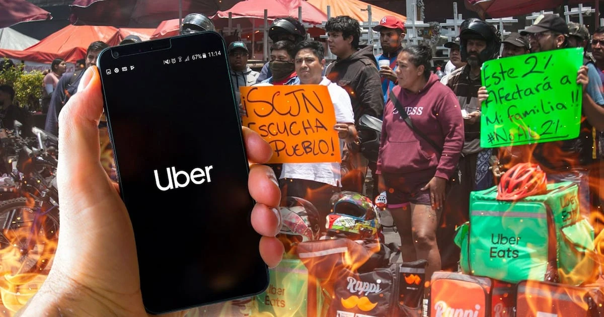 Trabajadores por aplicación se ‘lanzan’ vs. Uber por aumento de tarifa: ‘Exigimos que cumpla con la ley’