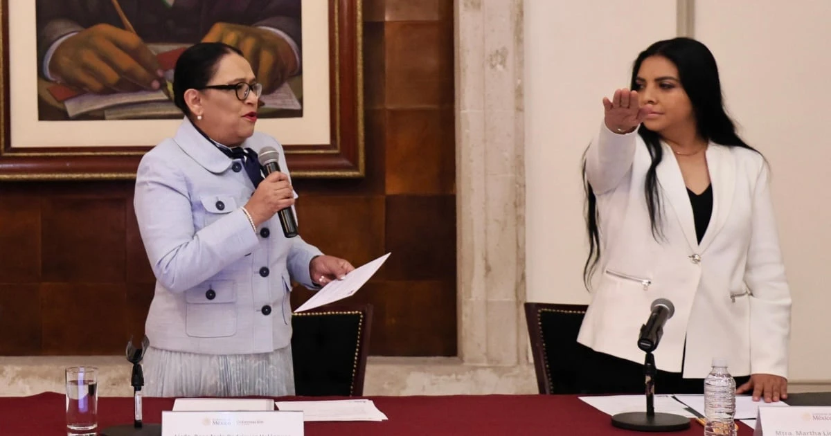 Rosa Icela Rodríguez toma protesta a Martha Lidia Pérez como nueva comisionada Nacional de Búsqueda