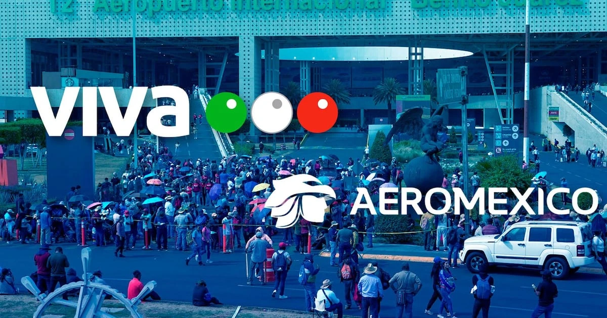 ¿Perdiste tu avión por bloqueos en AICM? Aeroméxico y VivaAerobus anuncian cambios de vuelo gratis
