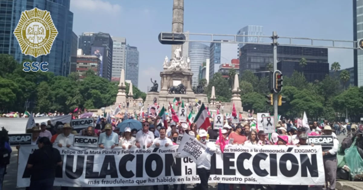 Marchan por la anulación de la elección judicial: ‘Es la más fraudulenta en la historia’