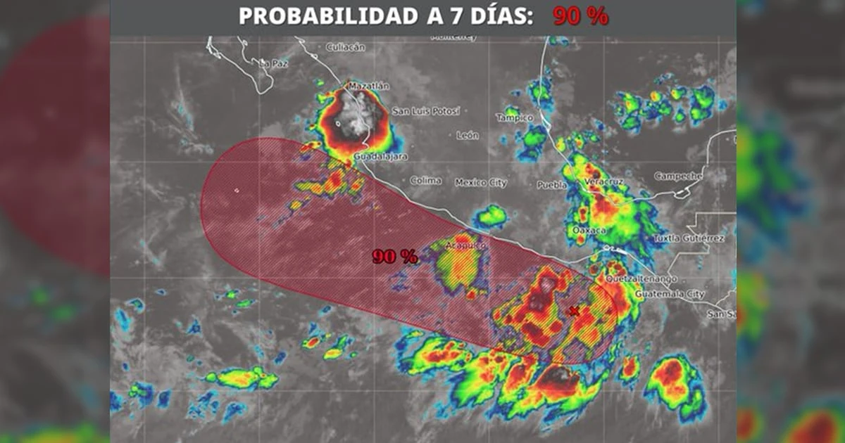 ¿Viene el ciclón tropical ‘Mario’? Conagua vigila onda tropical cerca de Oaxaca