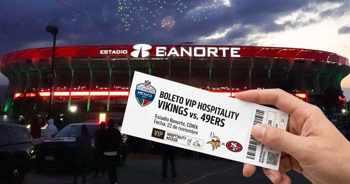 ¿Qué incluyen los paquetes ‘Hospitality’ para ver Vikings vs. 49ers en el Estadio Banorte?
