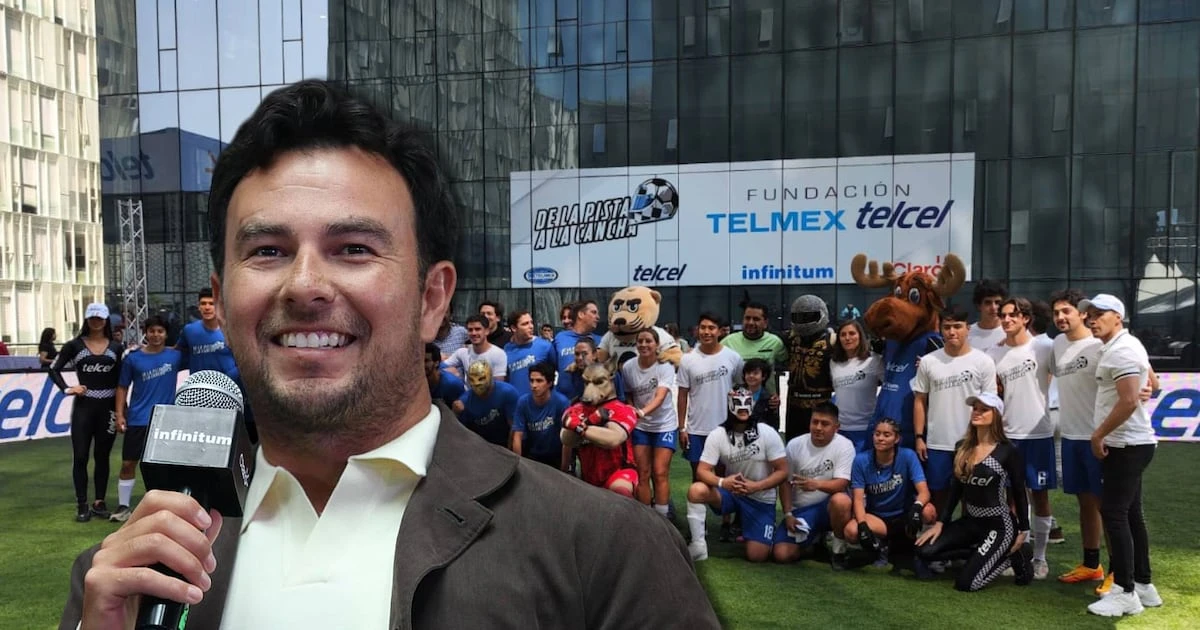 ‘Hat-trick’ de ‘Checo’: Sergio Pérez se echa una ‘cascarita’ previo al Gran Premio de México 2025