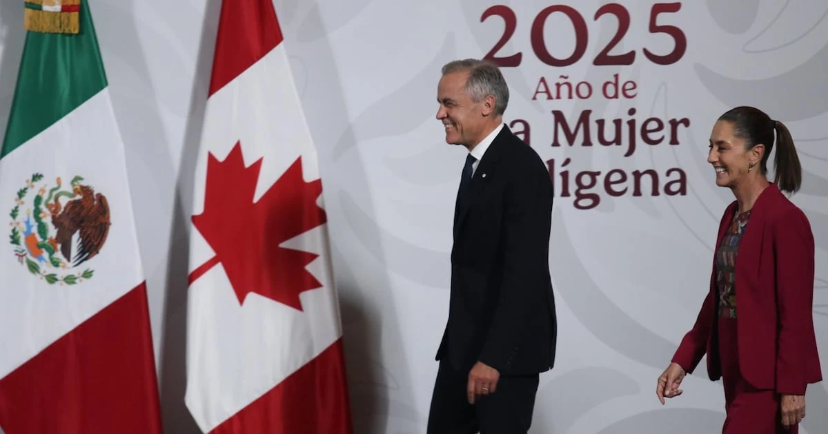 Claudia Sheinbaum y Mark Carney acuerdan plan de acción para reforzar el T-MEC