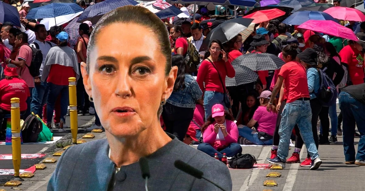 CNTE advierte que seguirá a Sheinbaum en eventos públicos tras levantar plantón en el Zócalo