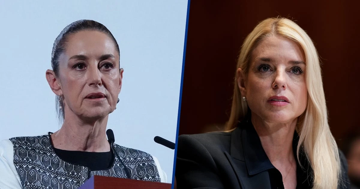 Sheinbaum contesta a Pam Bondi por incluir a México en lista de enemigos de EU: ‘No está muy informada’