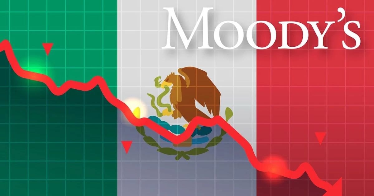 Moody’s baja nota crediticia a México por debilidad fiscal