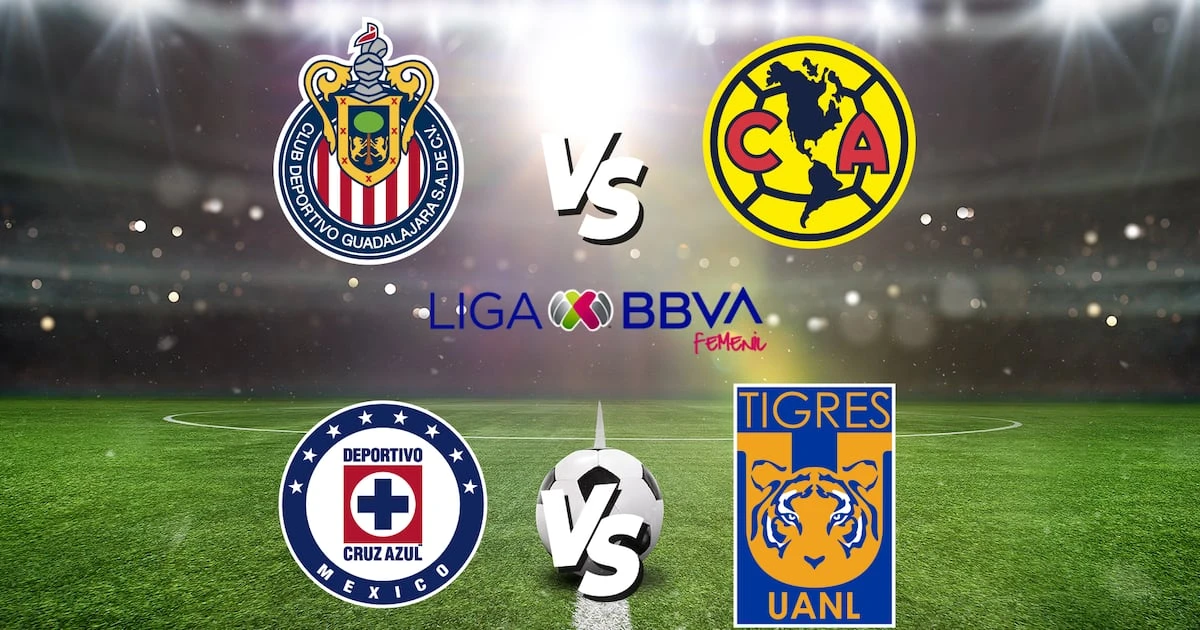 Horarios de semifinales Liga MX Femenil: ¿Dónde y cuándo se juega América vs. Chivas y Cruz Azul vs. Tigres?