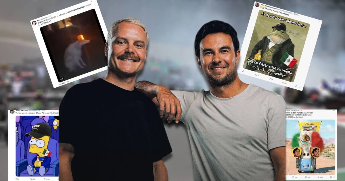 ¡Levántense, ya hay memes! ‘Checo’ Pérez firma con Cadillac y desata los mejores con su regreso a la F1