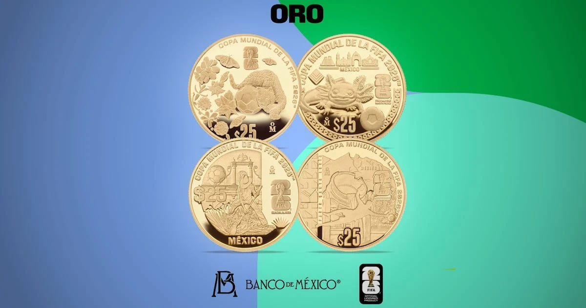 Banxico lanza monedas conmemorativas del Mundial 2026; así son los nuevos diseños