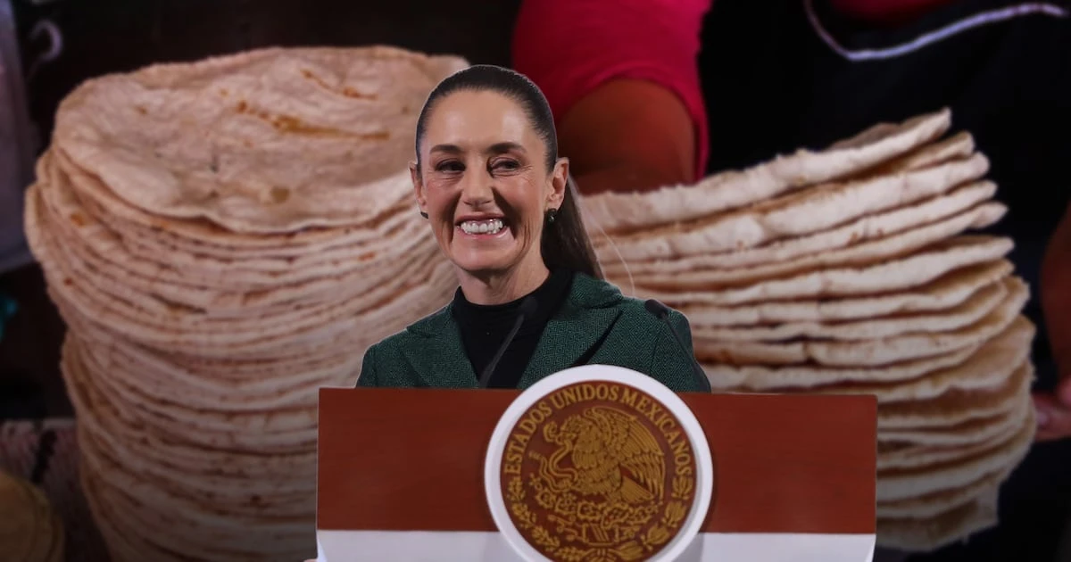 Sheinbaum en defensa de los taquitos: Acuerda con empresarios no subir el precio de la tortilla