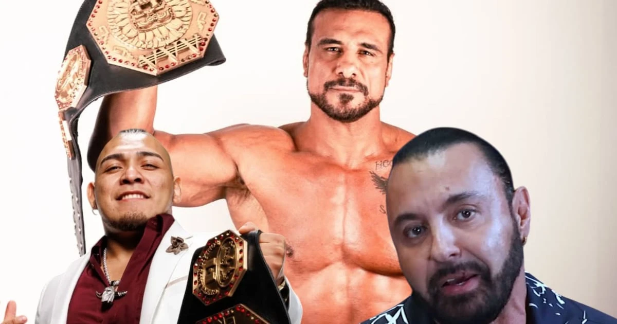 ¿¡Otra vez!? Alberto del Río agrede a Hijo del Vikingo y Latin Lover en plena conferencia de prensa