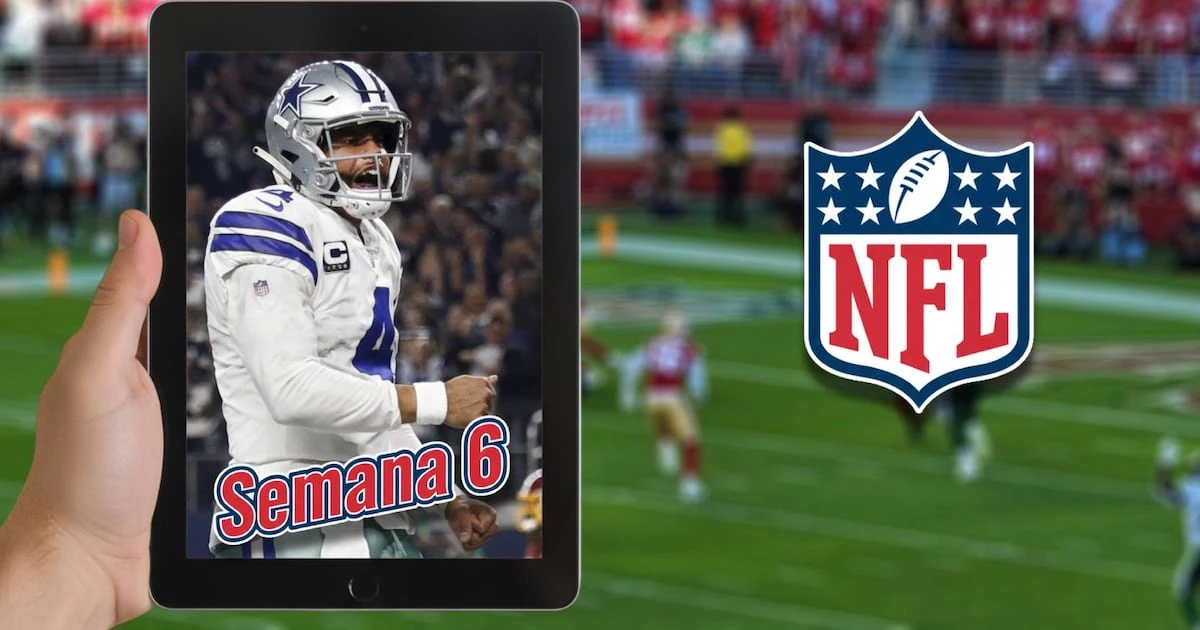 Semana 6 de la NFL 2025: ¿Dónde y a qué hora ver todos los partidos EN VIVO desde México? 