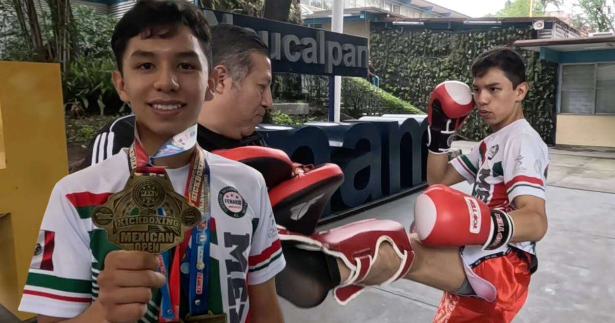 Salió ‘bueno para el trompo’: Alumno de CCH va por campeonato mundial de kickboxing