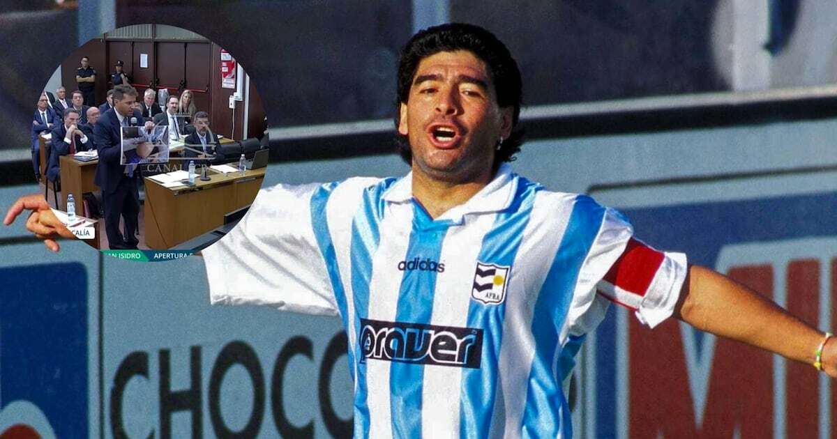 ‘Así murió Maradona’: Exhiben foto del futbolista en juicio por su presunto asesinato