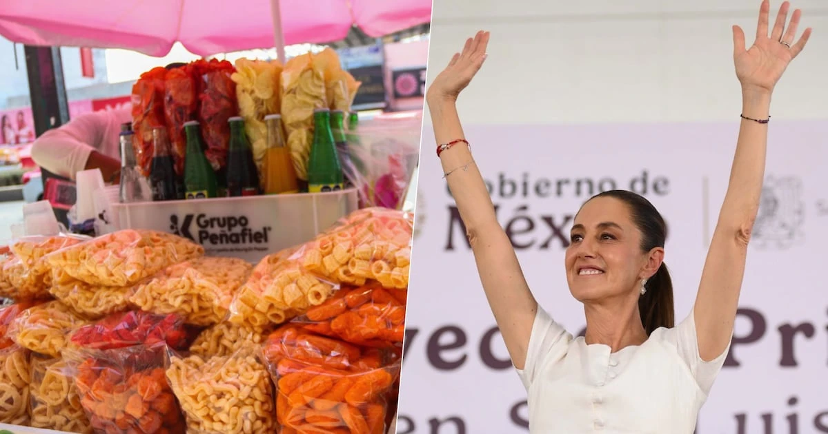 Niño le pide a Claudia Sheinbaum regresar la comida chatarra a las escuelas: ‘Serás la mejor presidenta’