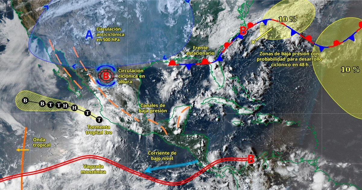 Tormenta tropical ‘Ivo’: ¿Cuándo y en dónde se intensificará a huracán de categoría 1?